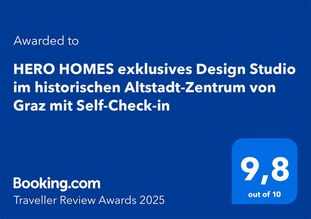 Boho Design Studio - Historic City Center With Free Parking & Aircon By Hero Homes Graz Dış mekan fotoğraf